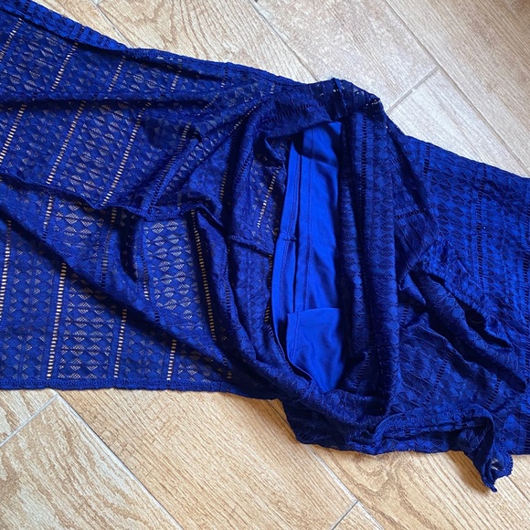 Royal Blue Razor Back Maxi Dress - Picture 5 of 8